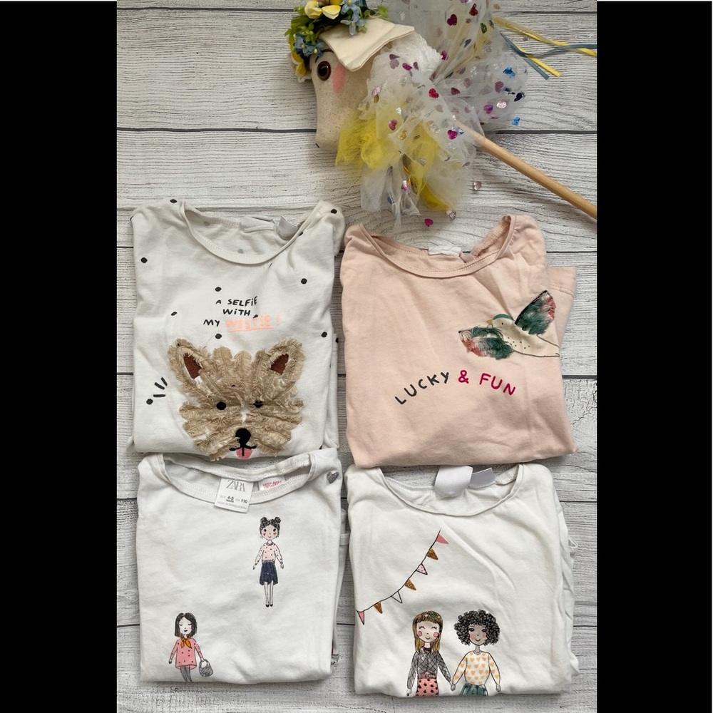 Zara BabyGirl Long Sleeve T-shirt Bundle
